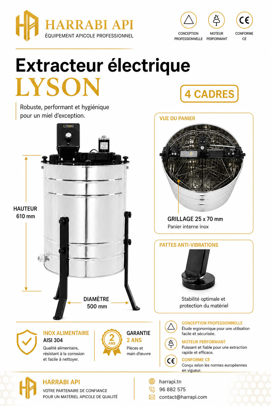 Fiche technique extracteur Lyson