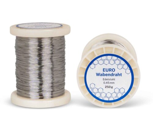 Fil à cadres EURO en acier inoxydable - Bobine de 250 g, 0,45 mm d’épaisseur